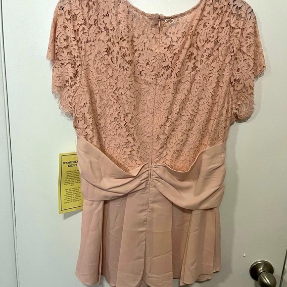 Elegant Pink Lace Top - Picture 7 of 7